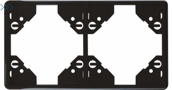 Вертикальная двойная рамка, чёрная (50922 TPT) Вертикальная двойная рамка, чёрная (50922 TPT)